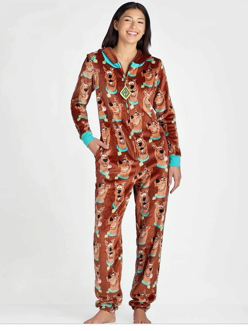 Disney Scooby-Doo Women'Small Union Suit Pajama Union Suit Size Small